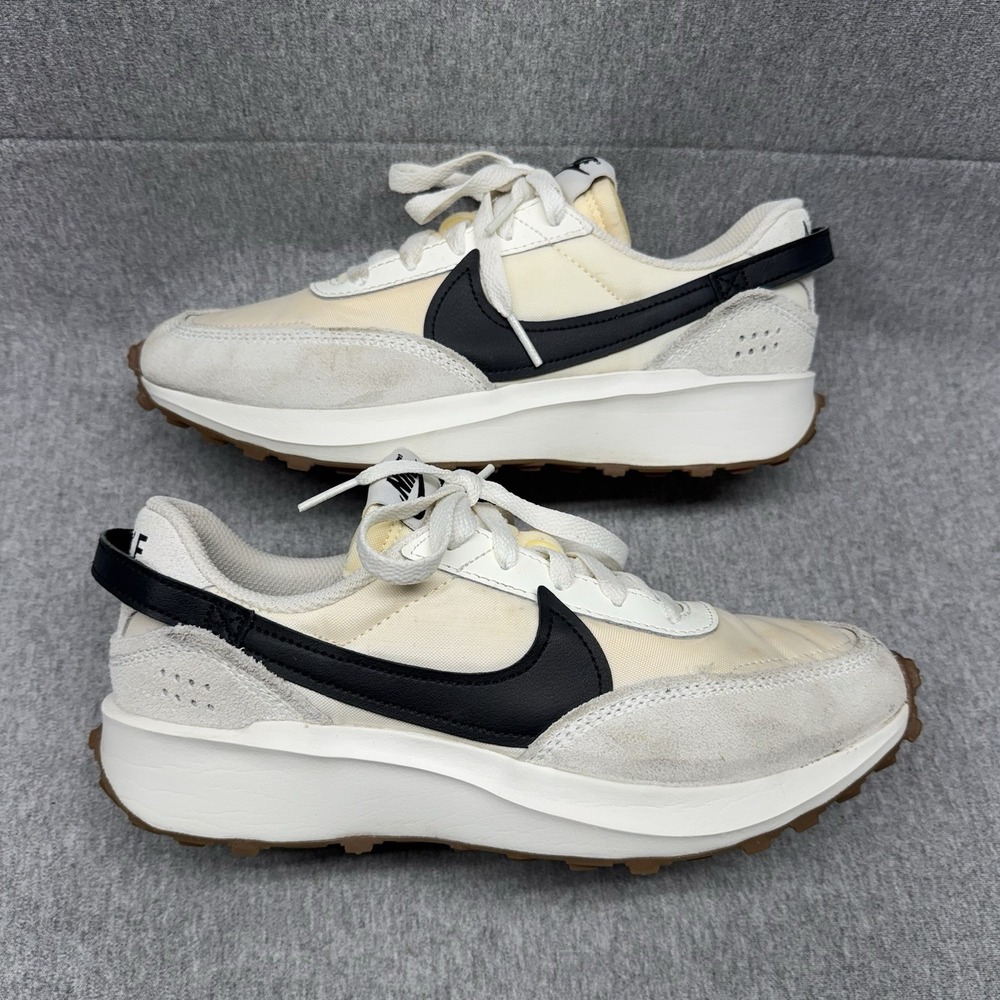 Nike Waffle Debut Womens Size 7.5 Sail Black Gum Athletic Running Shoes Sneakers